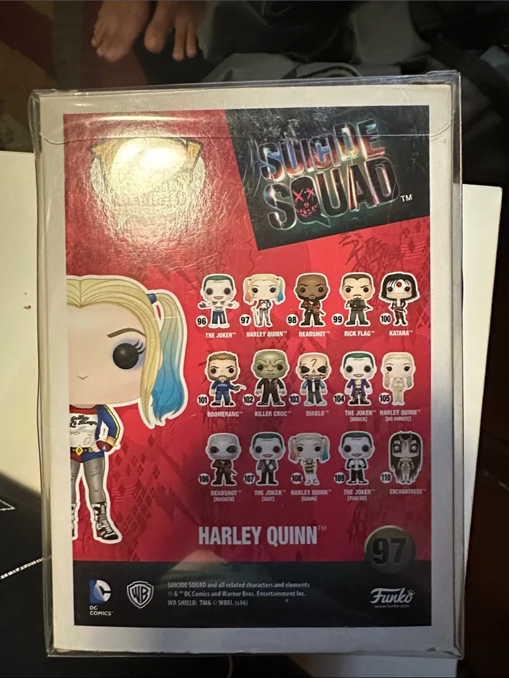 Funko Harley Quinn Vinyl Figure Blonde with Blue Tips (Suicide Squad #97)